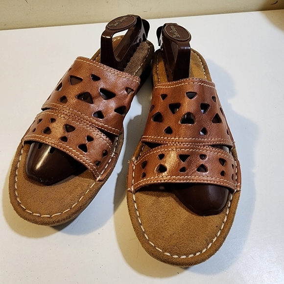 NATURALIZER Devon Women's Brown Leather upper Sandals size 10M - Picture 8 of 10